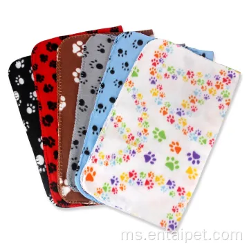 Puppy Paw Prints Fleece selimut pek 6